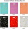 48 pieces of thicker gift bags with handles, plastic party candy bags with sparkling stars